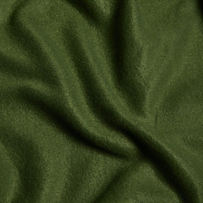 Plain Fleece Throw – Woodland Green