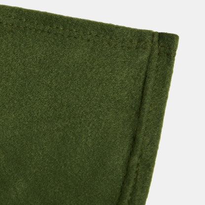 Plain Fleece Throw – Woodland Green