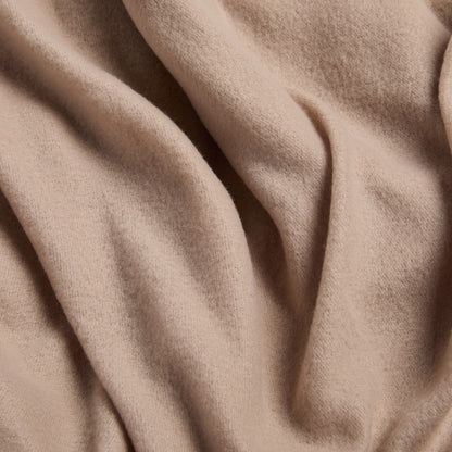 Plain Fleece Throw – Mink