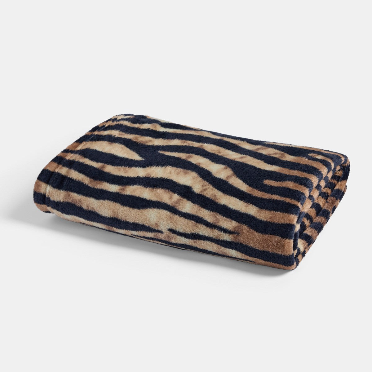 Zebra Print Ultra Soft Throw – Black