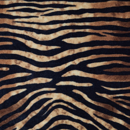 Zebra Print Ultra Soft Throw – Black