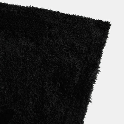 Tufted Winter Tree Teddy Fleece Throw – Black
