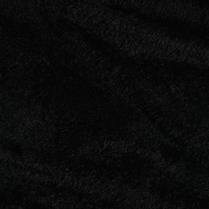 Tufted Winter Tree Teddy Fleece Throw – Black