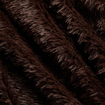 Fluffy Fleece Throw – Chocolate