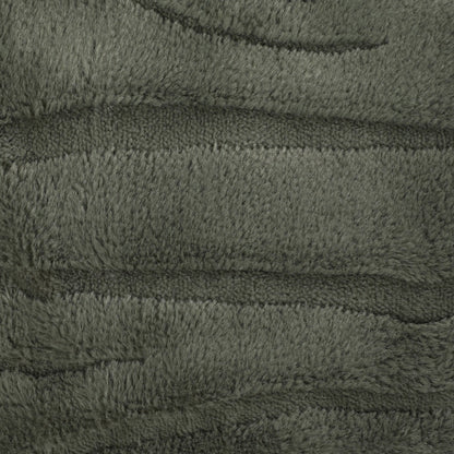 Carved Faux Fur Throw – Woodland Green