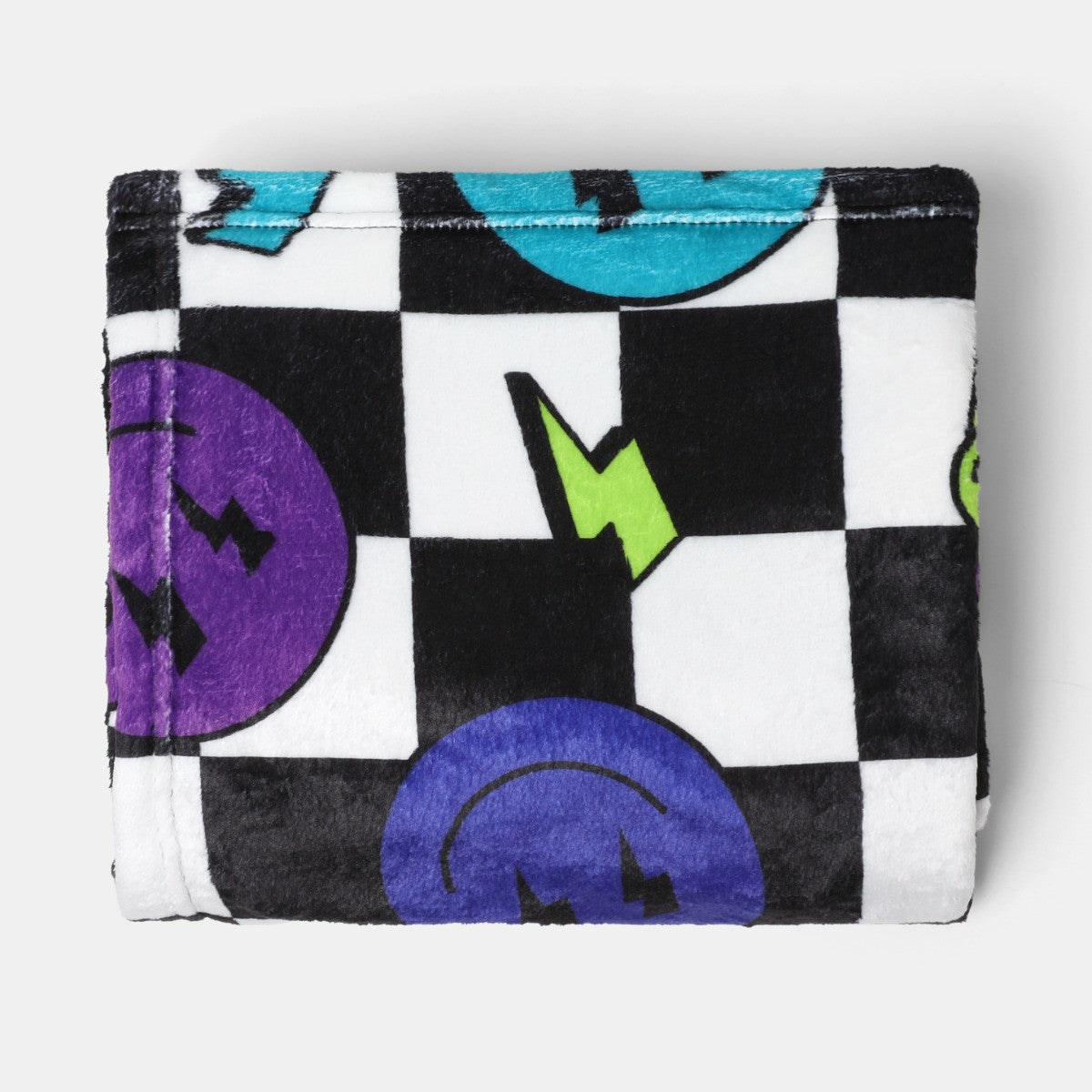 Gaming Checkerboard Print Fleece Throw – Multi