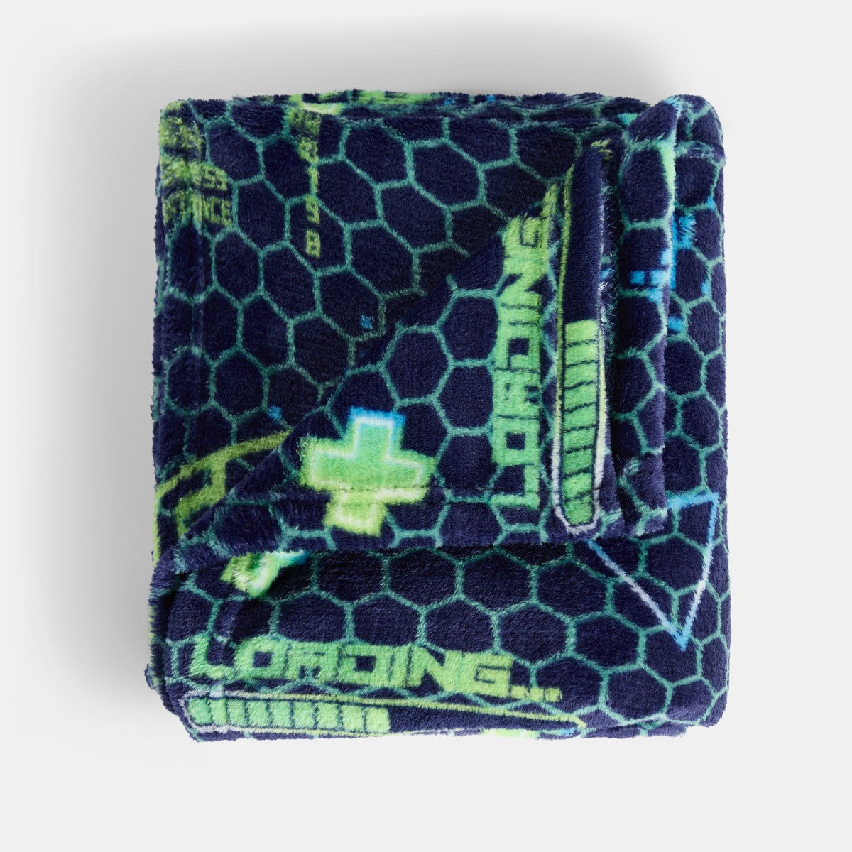 Kids Gaming Controller Print Throw – Green/Blue