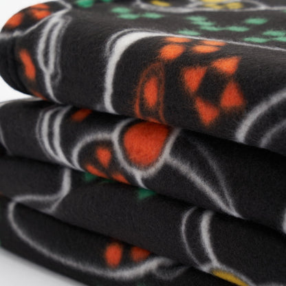 Gaming Print Fleece Throw – Black