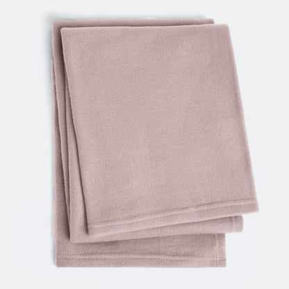 Plain Fleece Throw – Blush Pink