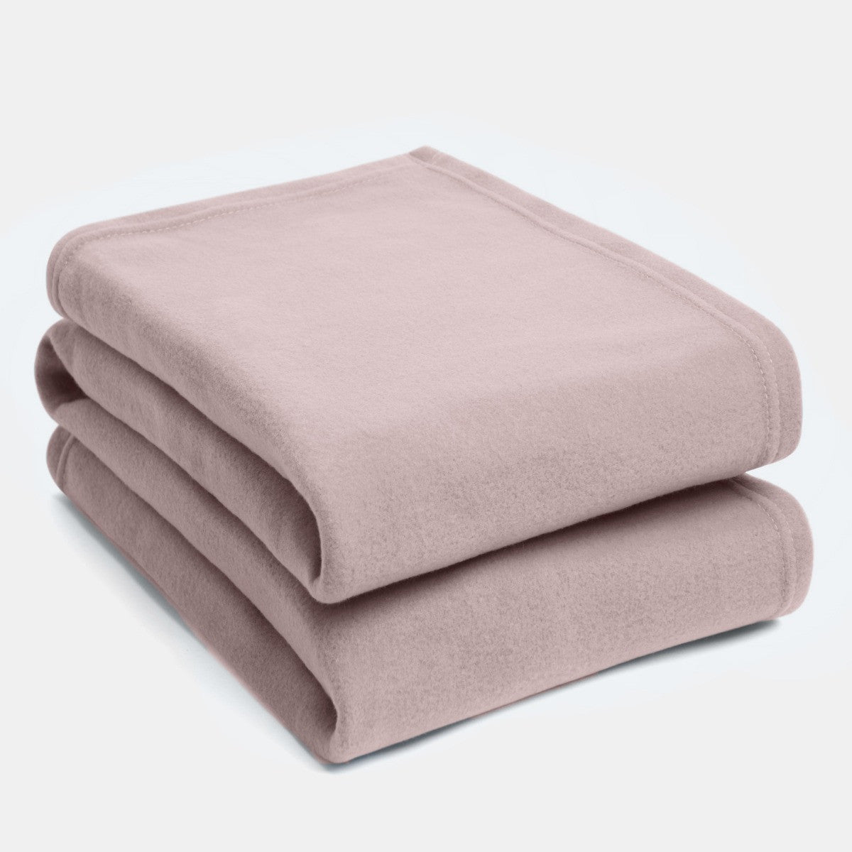 Plain Fleece Throw – Blush Pink
