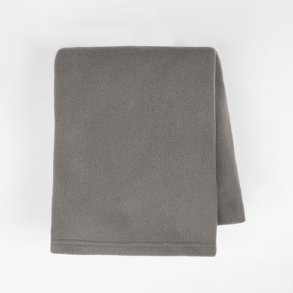 Plain Fleece Throw – Charcoal