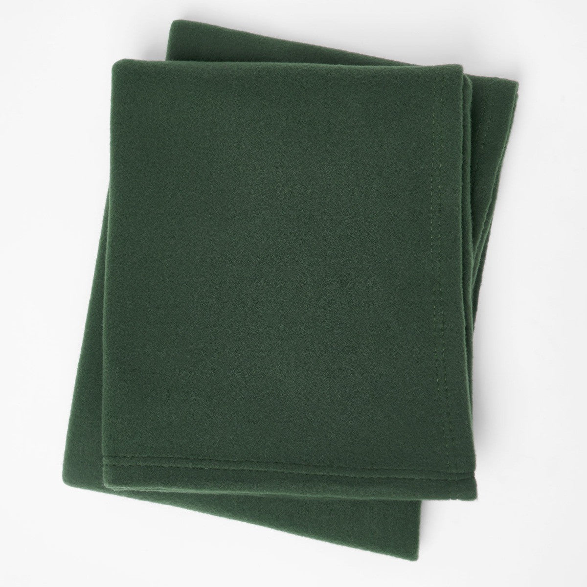 Plain Fleece Throw – Forest Green