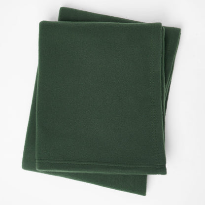 Plain Fleece Throw – Forest Green