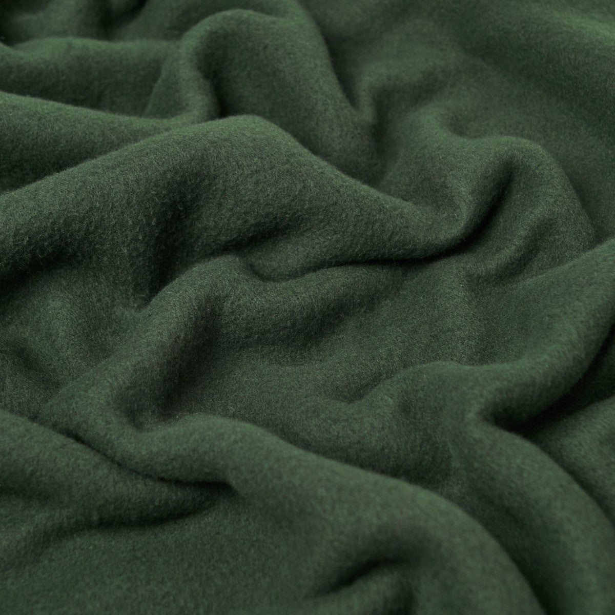 Plain Fleece Throw – Forest Green