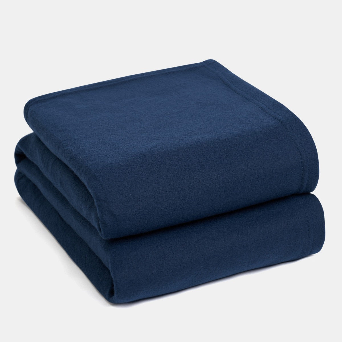 Plain Fleece Throw – Navy