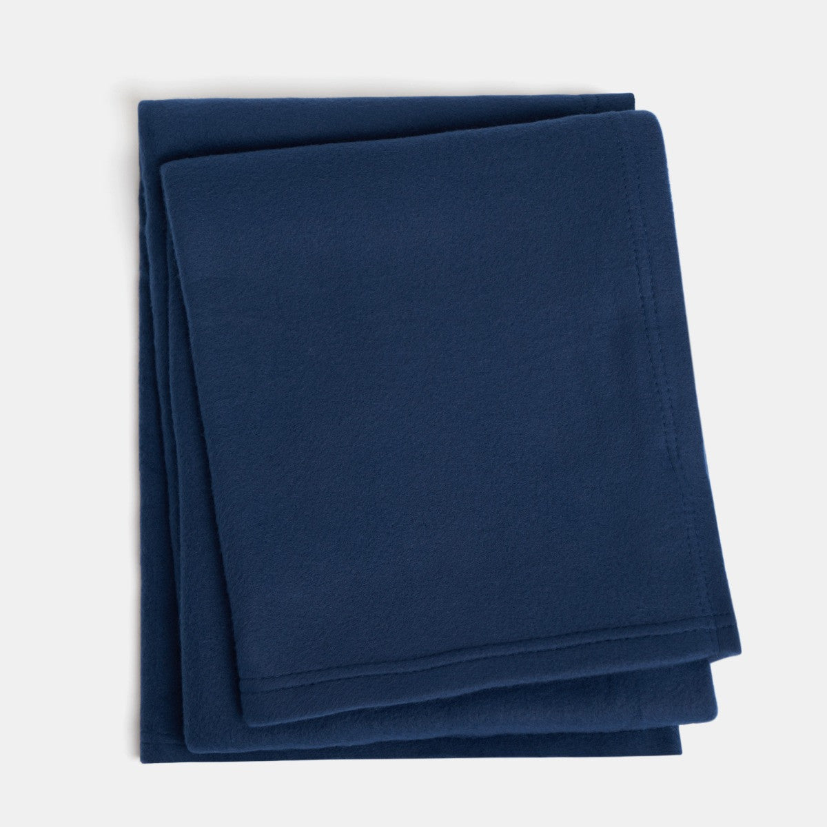 Plain Fleece Throw – Navy