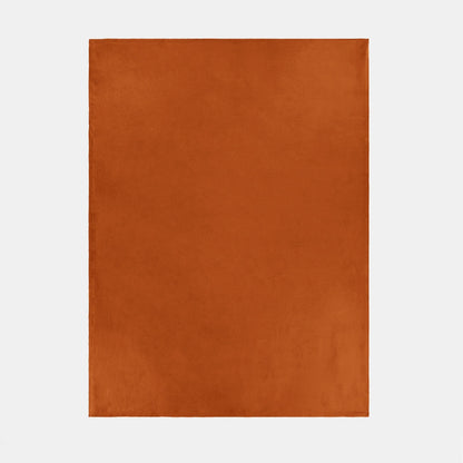 Plain Fleece Throw – Burnt Orange
