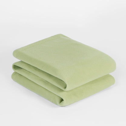 Plain Fleece Throw – Sage