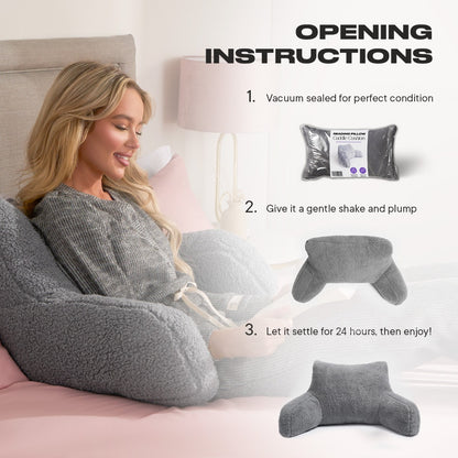 Teddy Cuddle Cushion – Grey