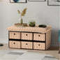 Large Ribbed Storage Boxes With Lid – Mink