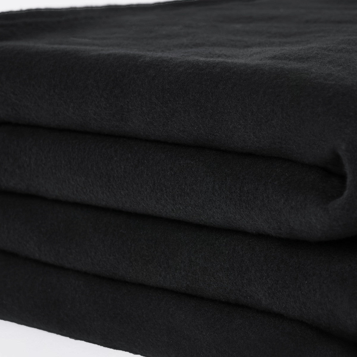 Plain Fleece Throw – Black