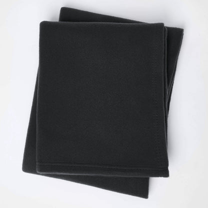 Plain Fleece Throw – Black