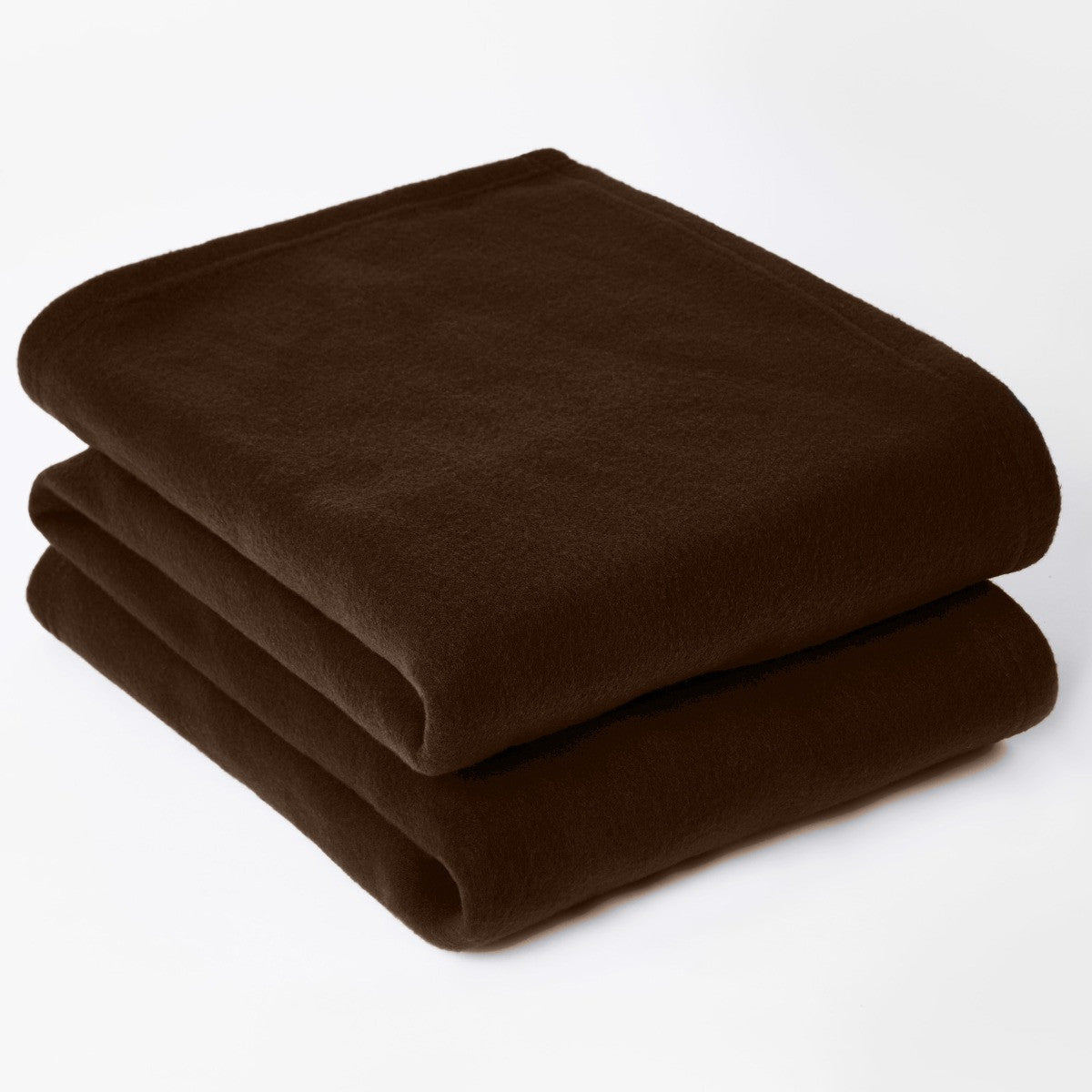 Plain Fleece Throw – Chocolate