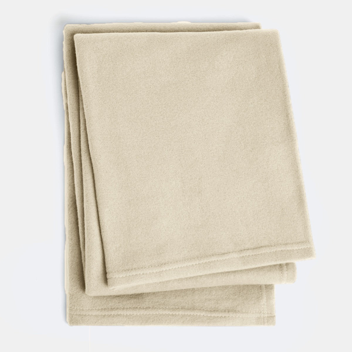 Plain Fleece Throw – Cream