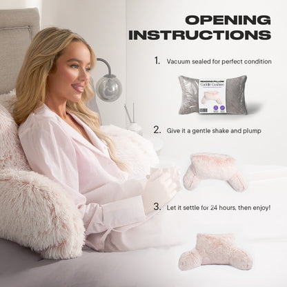 Long Hair Cuddle Cushion – Pink