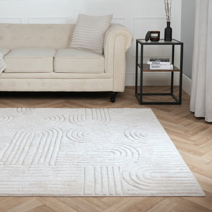 Tufted Arches Rug – Stone