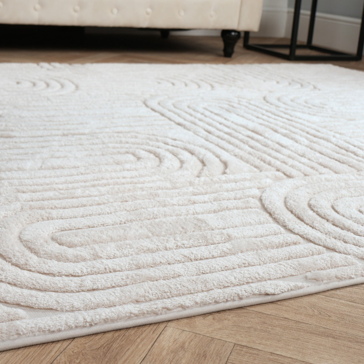 Tufted Arches Rug – Stone