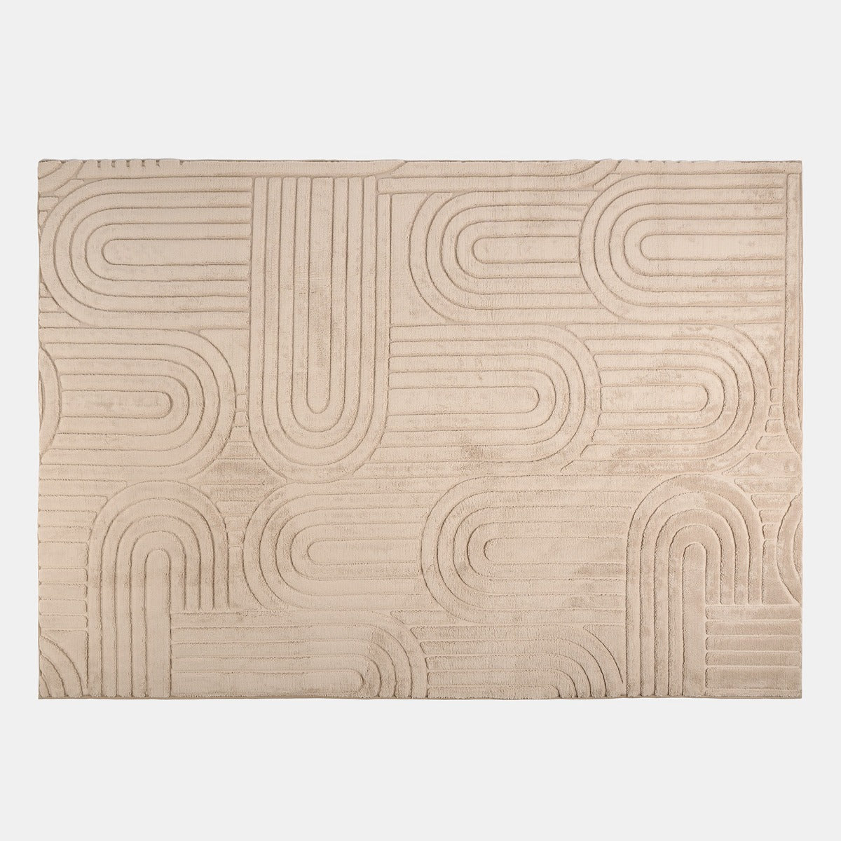 Tufted Arches Rug – Mink