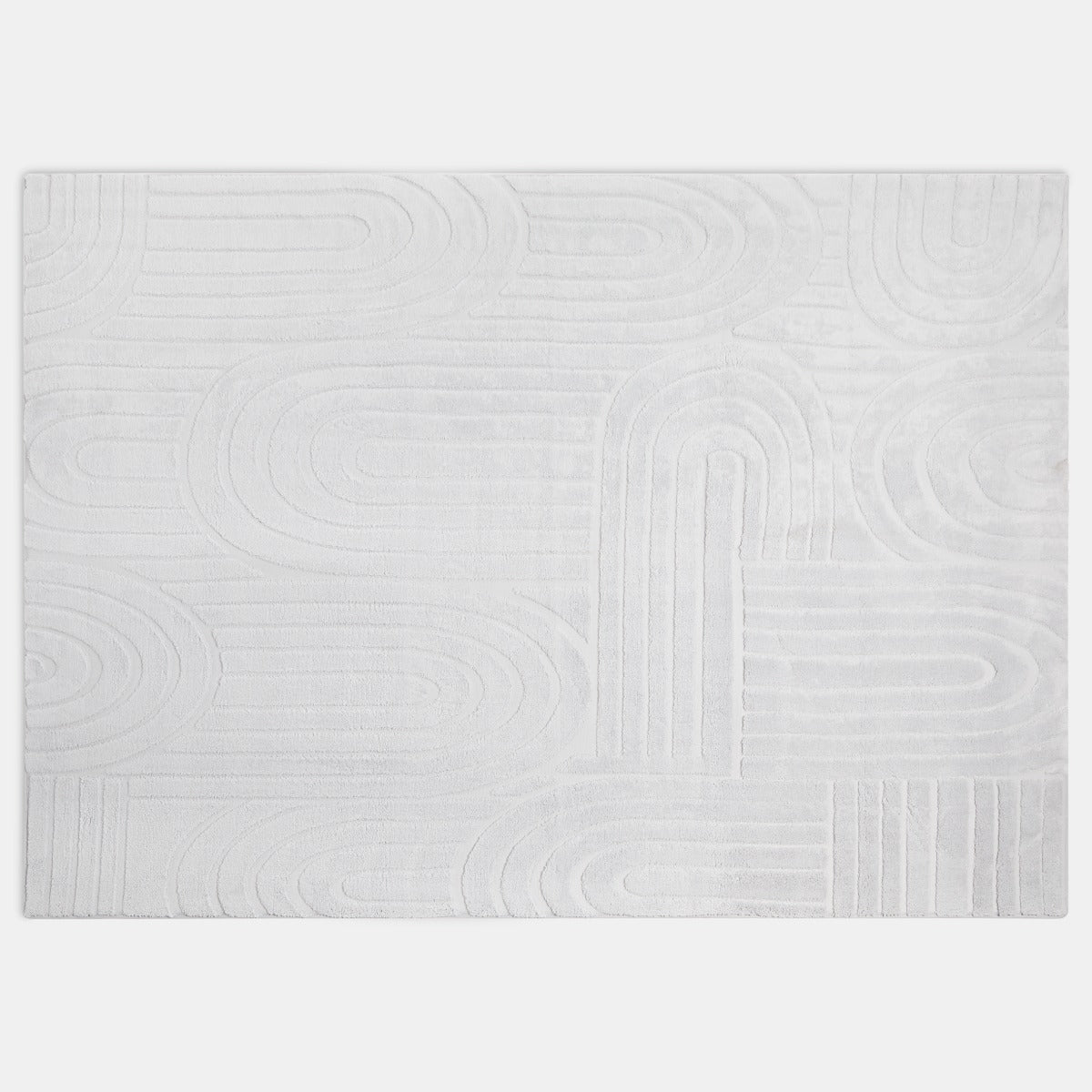 Tufted Arches Rug – Grey