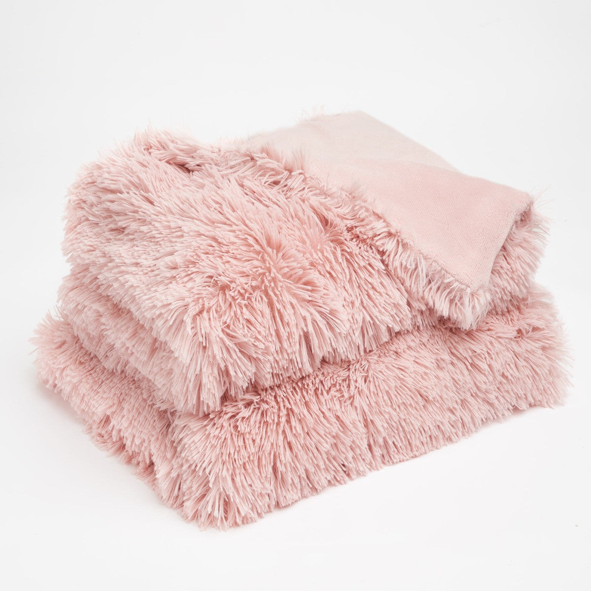 Fluffy Fleece Throw – Blush