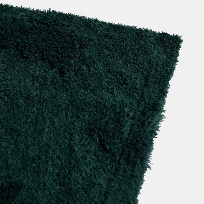 Tufted Winter Tree Teddy Fleece Throw – Green