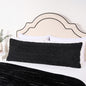 Cable Knit Bolster Pillow – Black