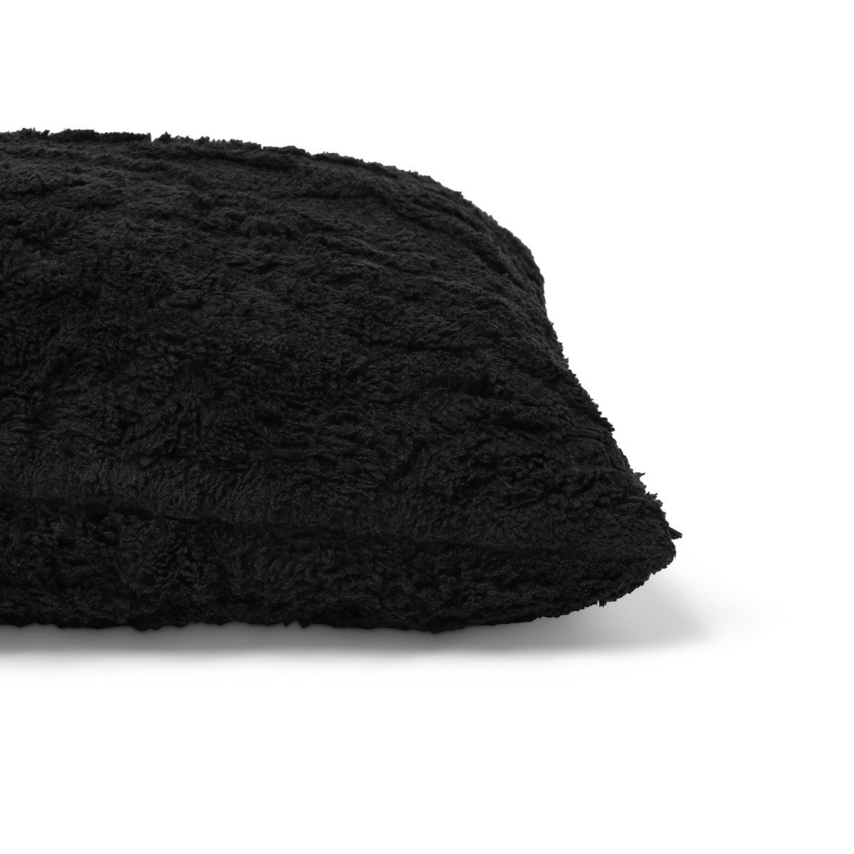Cable Knit Bolster Pillow – Black