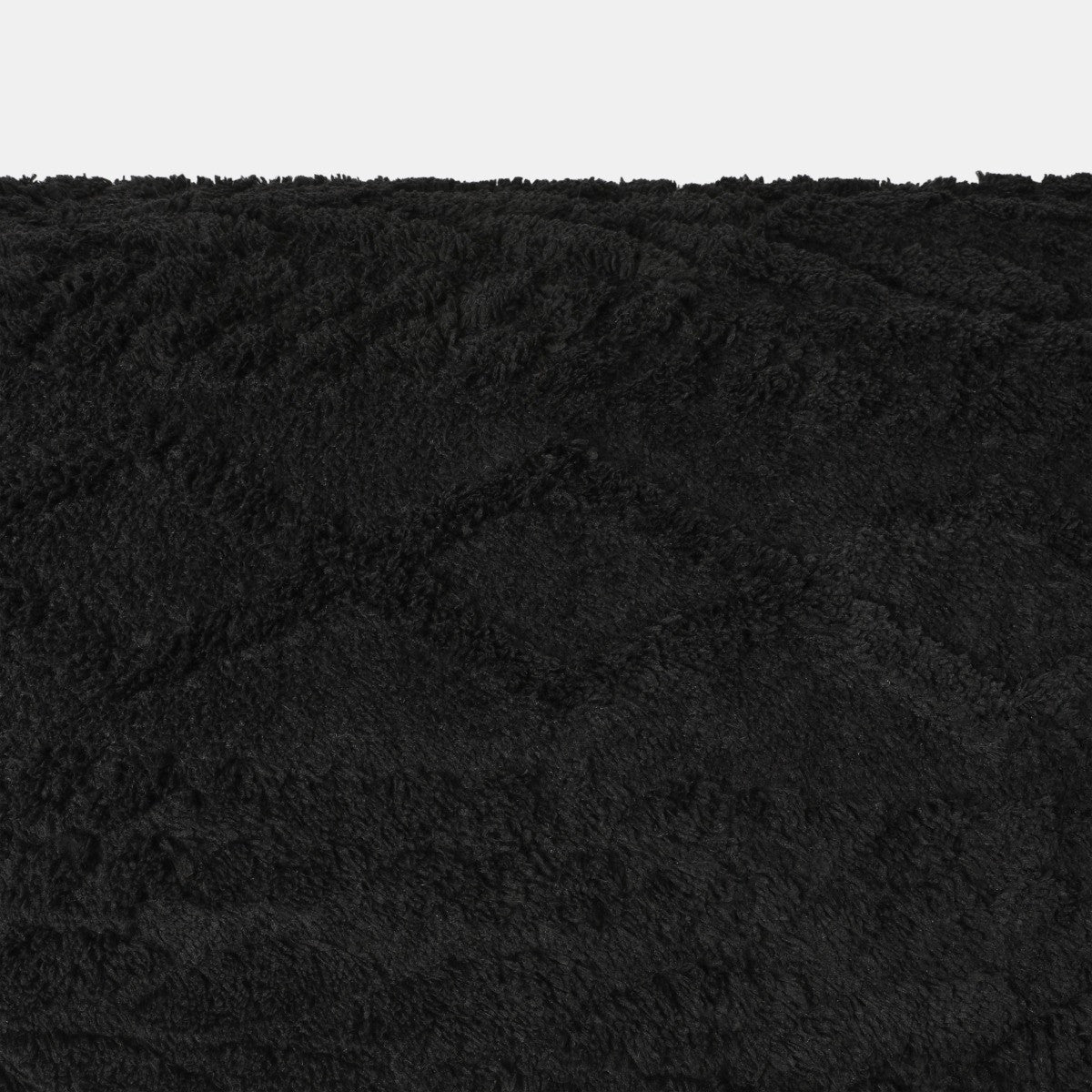 Cable Knit Bolster Pillow – Black