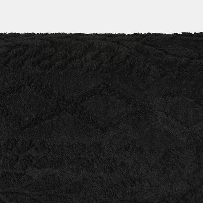 Cable Knit Bolster Pillow – Black