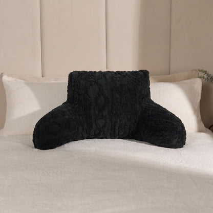 Cable Knit Cuddle Cushion – Black