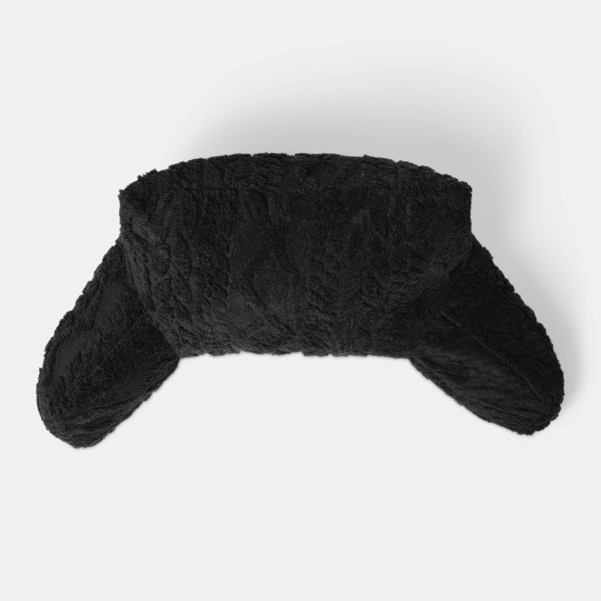 Cable Knit Cuddle Cushion – Black