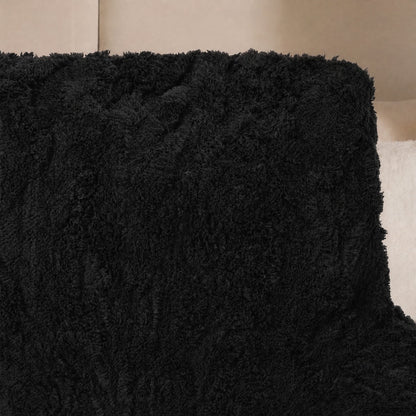 Cable Knit Cuddle Cushion – Black