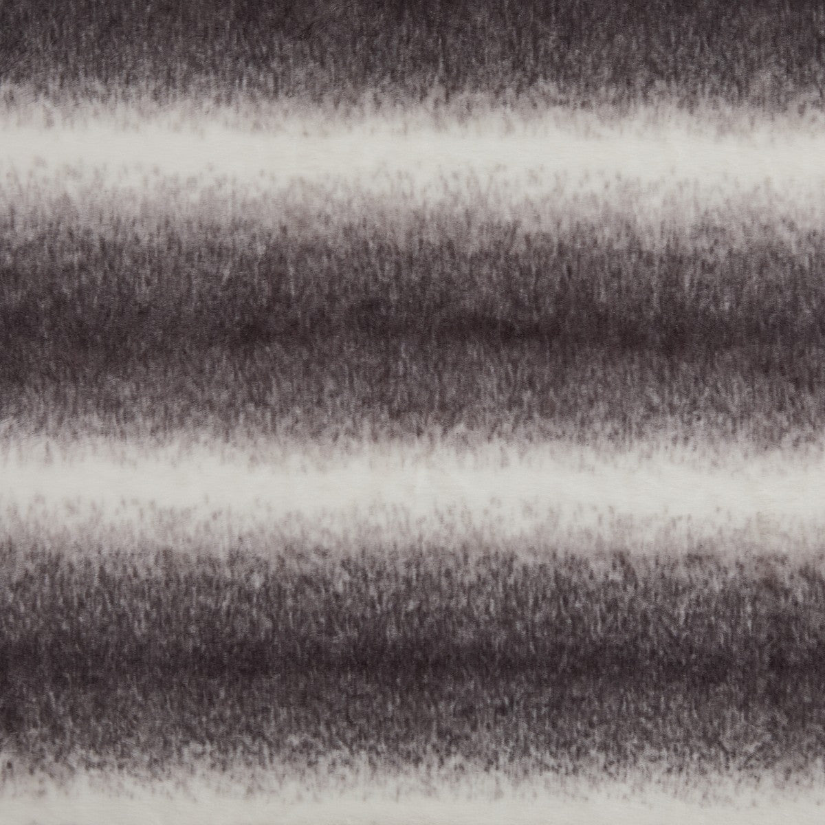 Faux Fur Stripe Throw – Grey