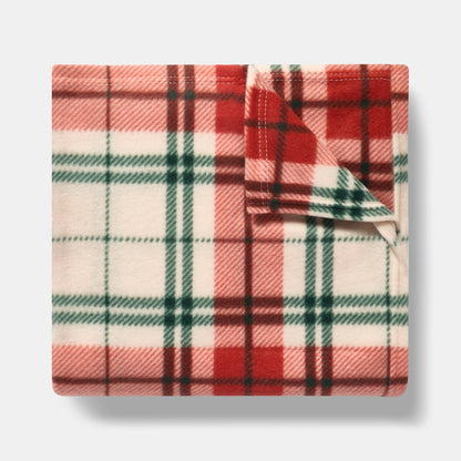 Christmas Check Throw – Red/White