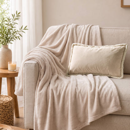 Ultra Soft Throw – Cream