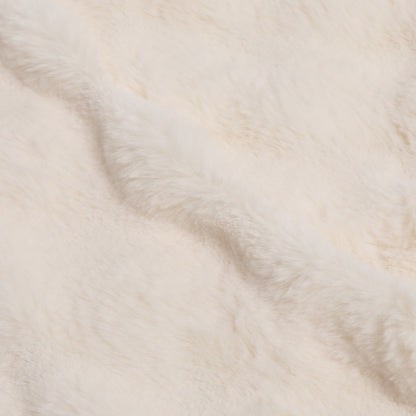 Bubble Faux Fur Throw – Cream