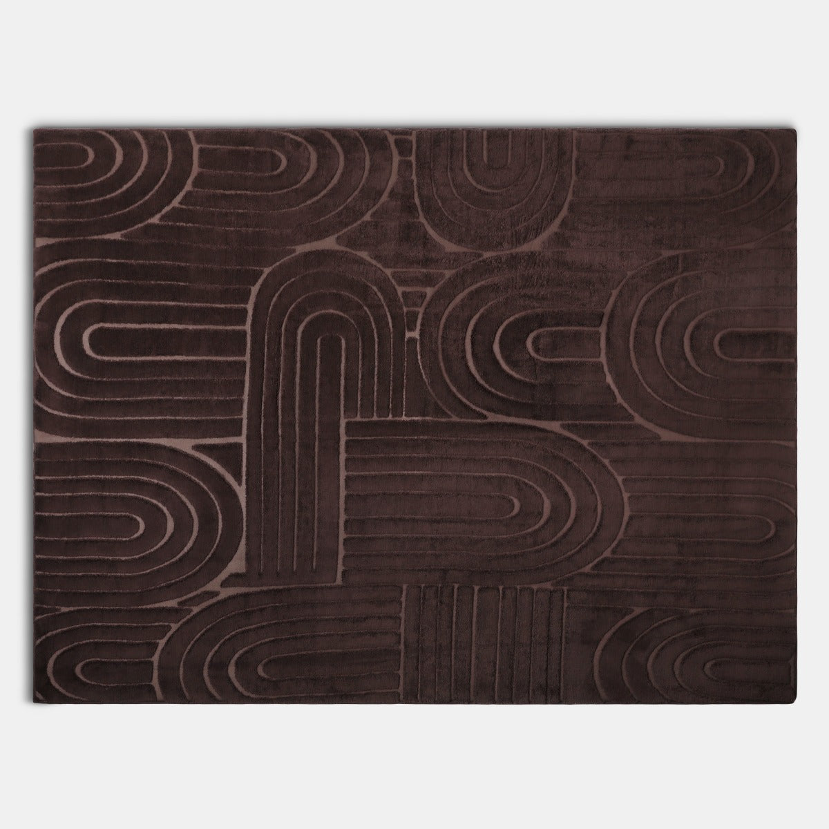 Tufted Arches Rug – Coffee