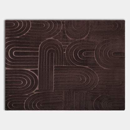 Tufted Arches Rug – Coffee