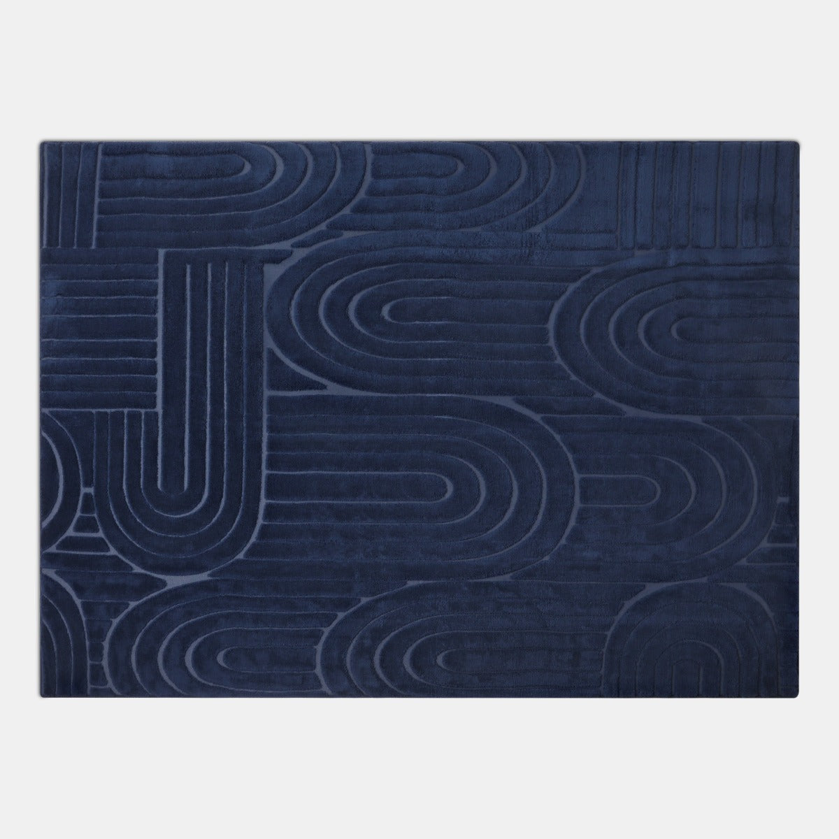 Tufted Arches Rug – Navy