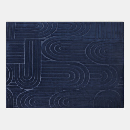 Tufted Arches Rug – Navy